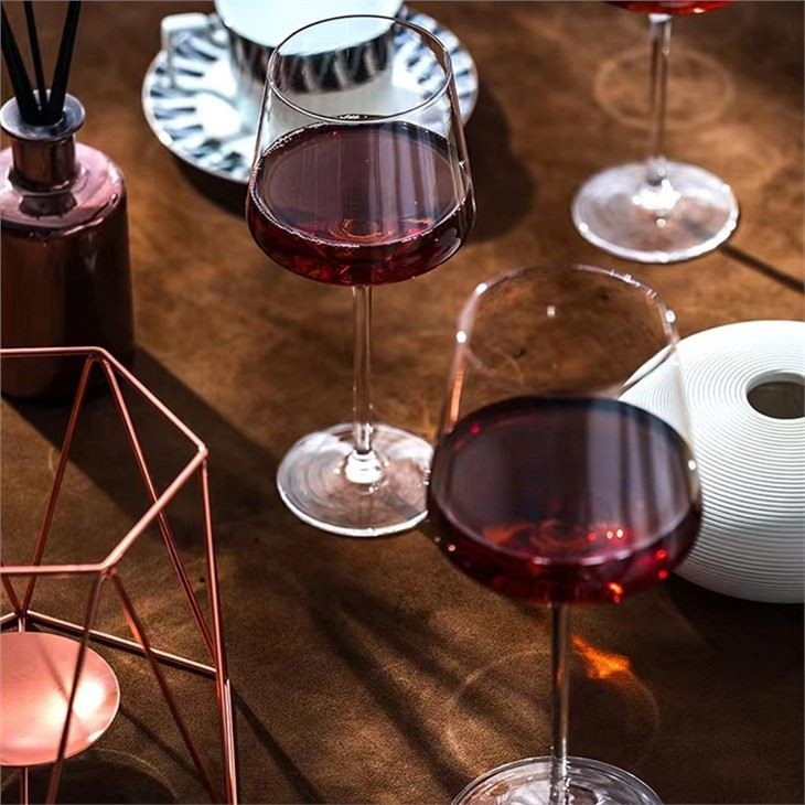 Burgundy Crystal Goblet