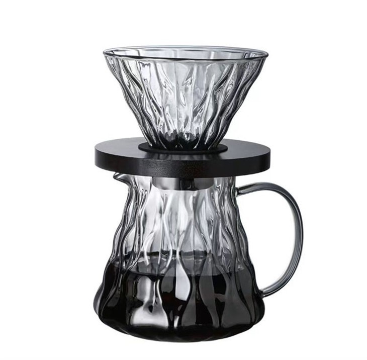 Glass Coffee Pot With Funnel, 600ml Coffee Pot For Daily Coffee